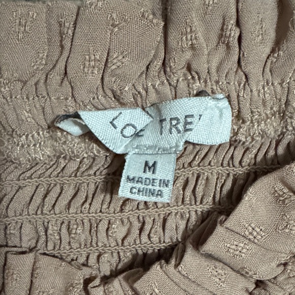 Love Tree Women's Tan Off-Shoulder Crop Top - Picture 2 of 2